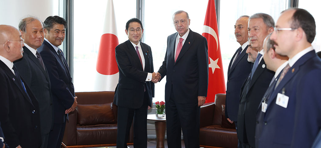 Cumhurbaşkanı Erdoğan, Japonya Başbakanı Kişida'yı kabul etti